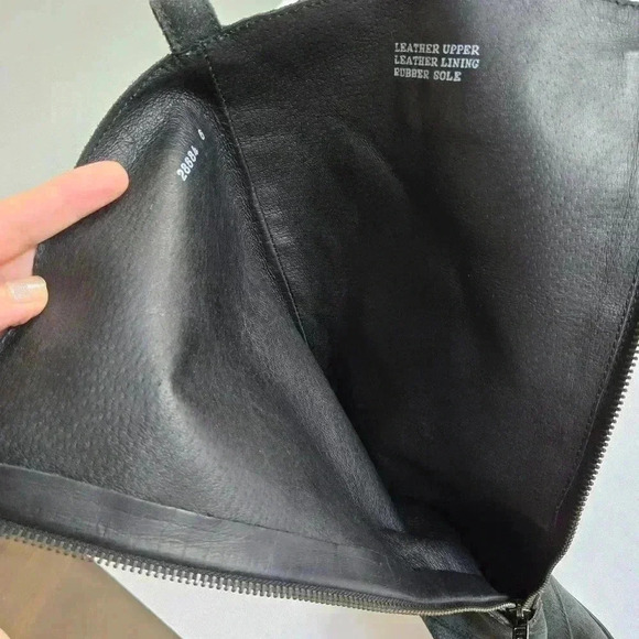 J.Crew Moto Biker Buckle Motorcycle Black Suede Leather Boots size 6 - Picture 8 of 15